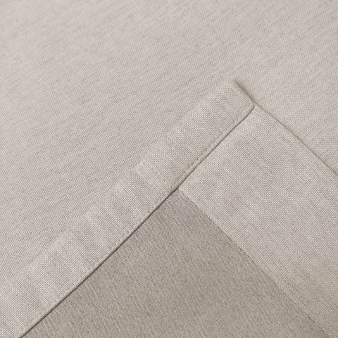 Frank Heavyweight Linen Blend Blackout Curtains - Thermal Insulated, Room Darkening, Pinch Pleat Drapes - Cololeaf -- #01 Ivory White