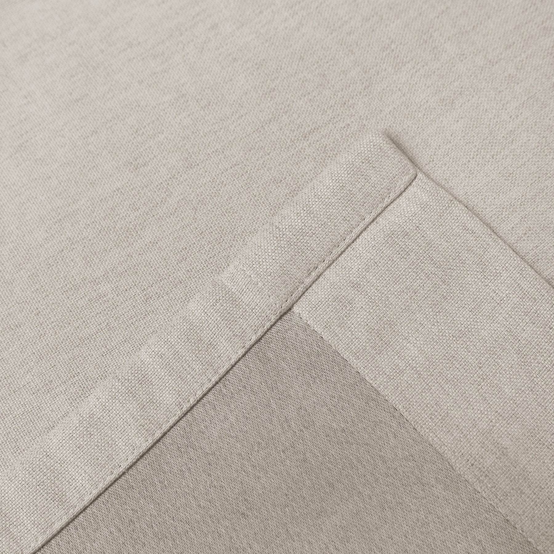Frank Heavyweight Linen Blend Blackout Curtains - Thermal Insulated, Room Darkening, Pinch Pleat Drapes - Cololeaf