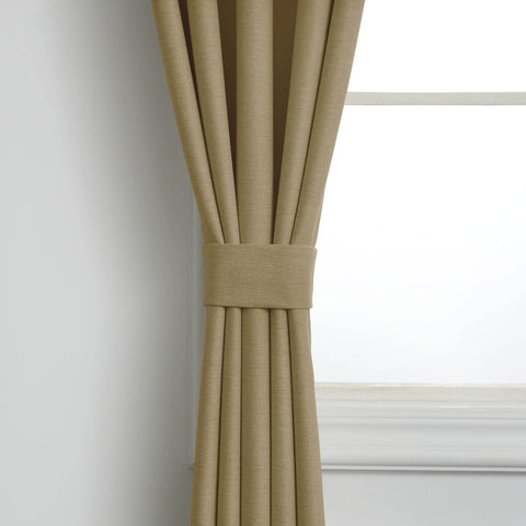 Frank Heavyweight Linen Blend Blackout Curtains - Thermal Insulated, Room Darkening, Pinch Pleat Drapes - Cololeaf