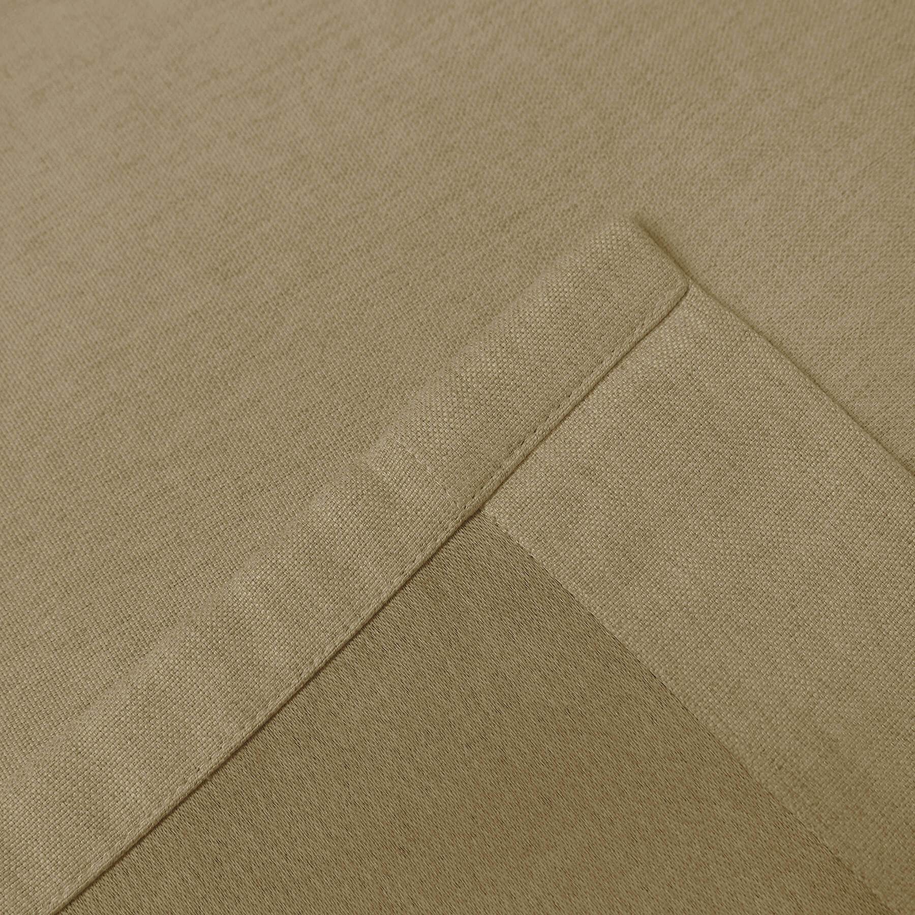 Frank Heavyweight Linen Blend Blackout Curtains - Thermal Insulated, Room Darkening, Pinch Pleat Drapes - Cololeaf -- #01 Ivory White