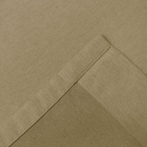 Frank Heavyweight Linen Blend Blackout Curtains - Thermal Insulated, Room Darkening, Pinch Pleat Drapes - Cololeaf