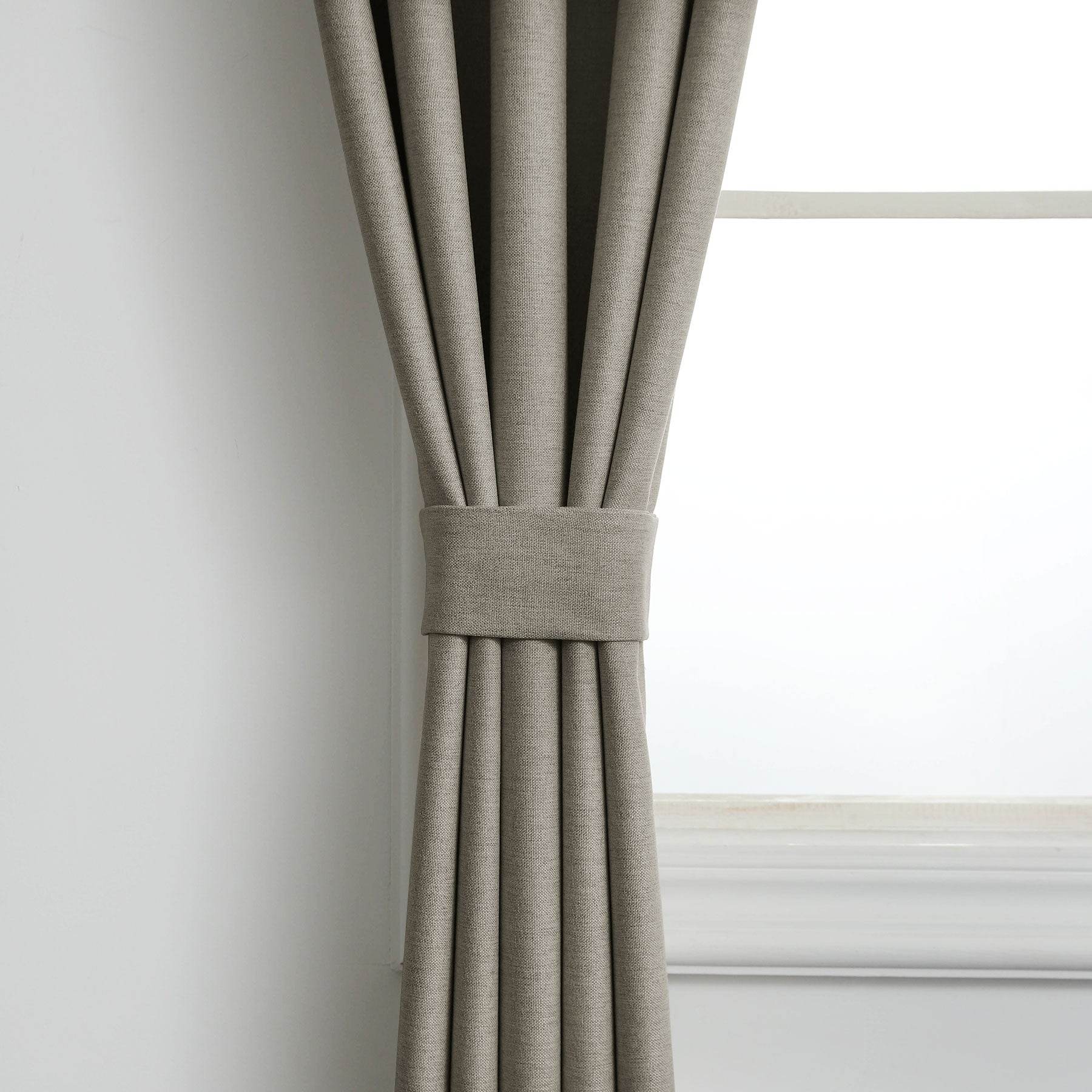Frank Heavyweight Linen Blend Blackout Curtains - Thermal Insulated, Room Darkening, Pinch Pleat Drapes - Cololeaf