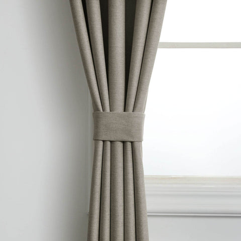 Frank Heavyweight Linen Blend Blackout Curtains - Thermal Insulated, Room Darkening, Pinch Pleat Drapes - Cololeaf