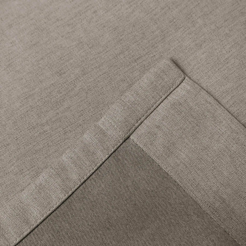 Frank Heavyweight Linen Blend Blackout Curtains - Thermal Insulated, Room Darkening, Pinch Pleat Drapes - Cololeaf -- #01 Ivory White