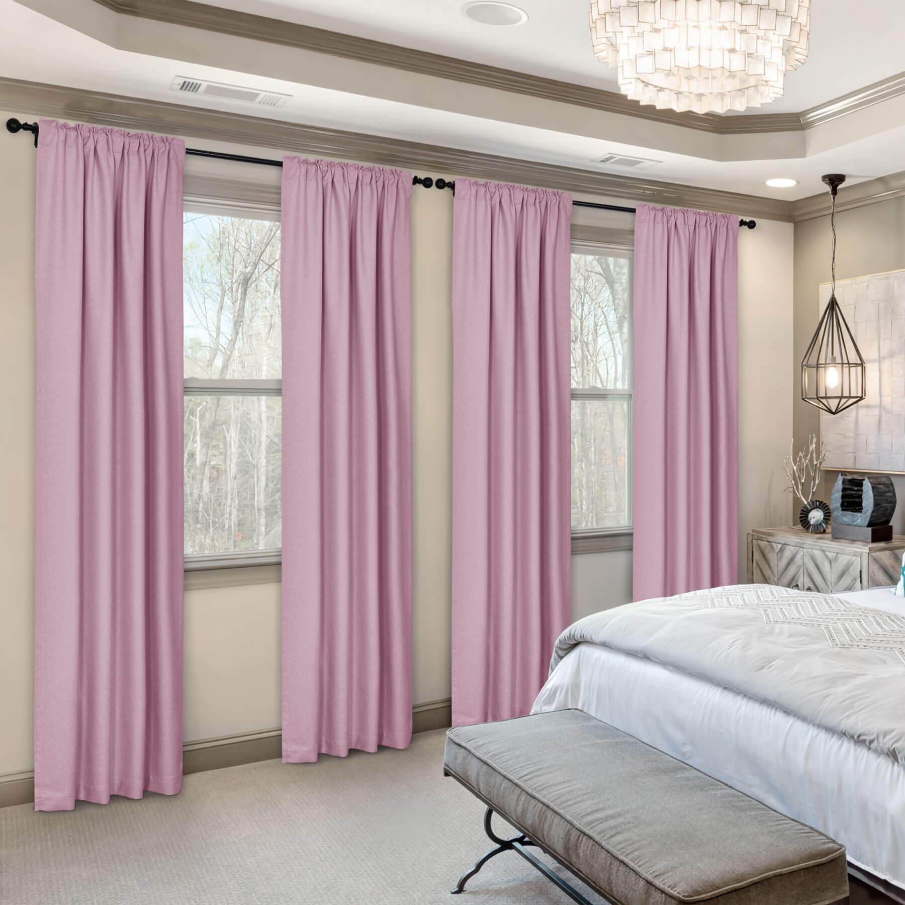 Frank Room Darkening Linen Blend Curtains Heavy Weight Thermal Blackout Drapes Back Tab & Rod Pocket - Cololeaf -- #07 Sand Beige