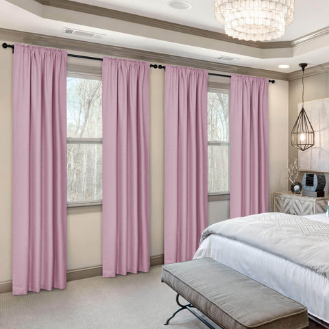 Frank Room Darkening Linen Blend Curtains Heavy Weight Thermal Blackout Drapes Back Tab & Rod Pocket - Cololeaf -- #07 Sand Beige