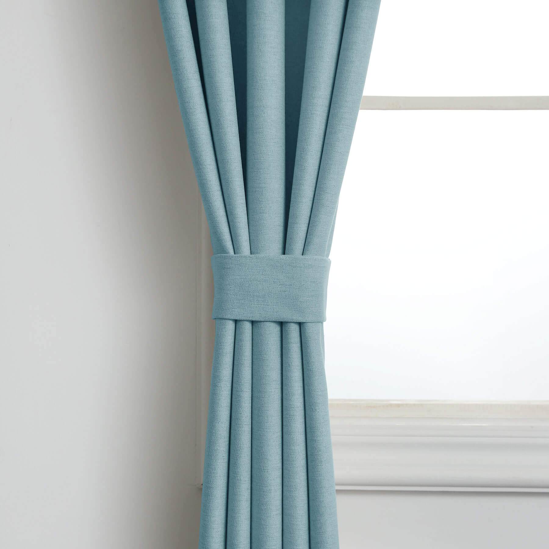 Frank Heavyweight Linen Blend Blackout Curtains - Thermal Insulated, Room Darkening, Pinch Pleat Drapes - Cololeaf -- #01 Ivory White