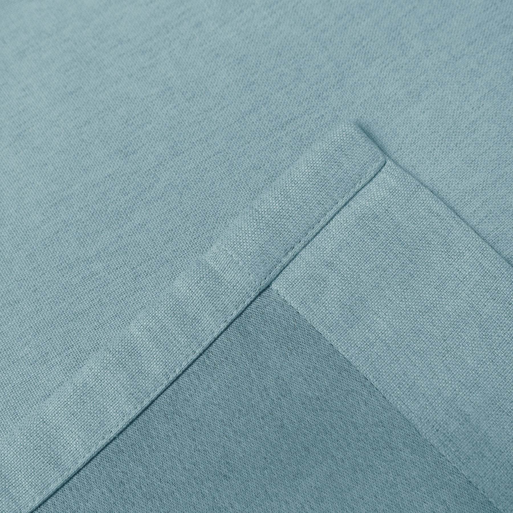 Frank Heavyweight Linen Blend Blackout Curtains - Thermal Insulated, Room Darkening, Pinch Pleat Drapes - Cololeaf