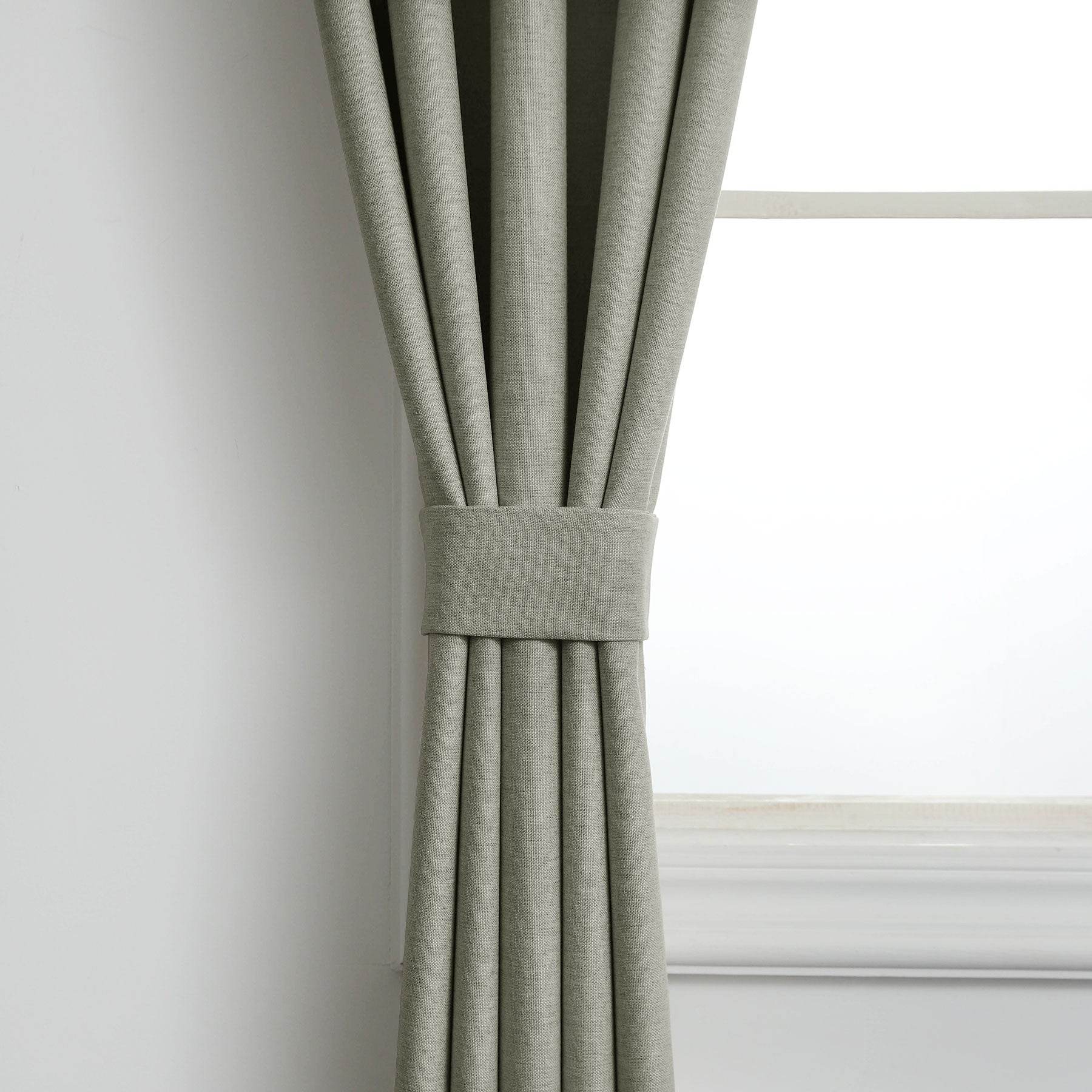 Frank Heavyweight Linen Blend Blackout Curtains - Thermal Insulated, Room Darkening, Pinch Pleat Drapes - Cololeaf