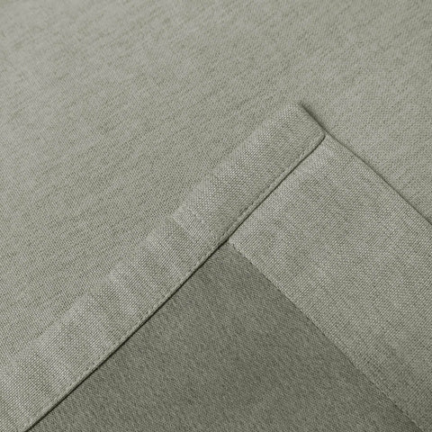 Frank Room Darkening Linen Blend Curtains Heavy Weight Thermal Blackout Drapes Grommet - Cololeaf -- #01 Ivory White