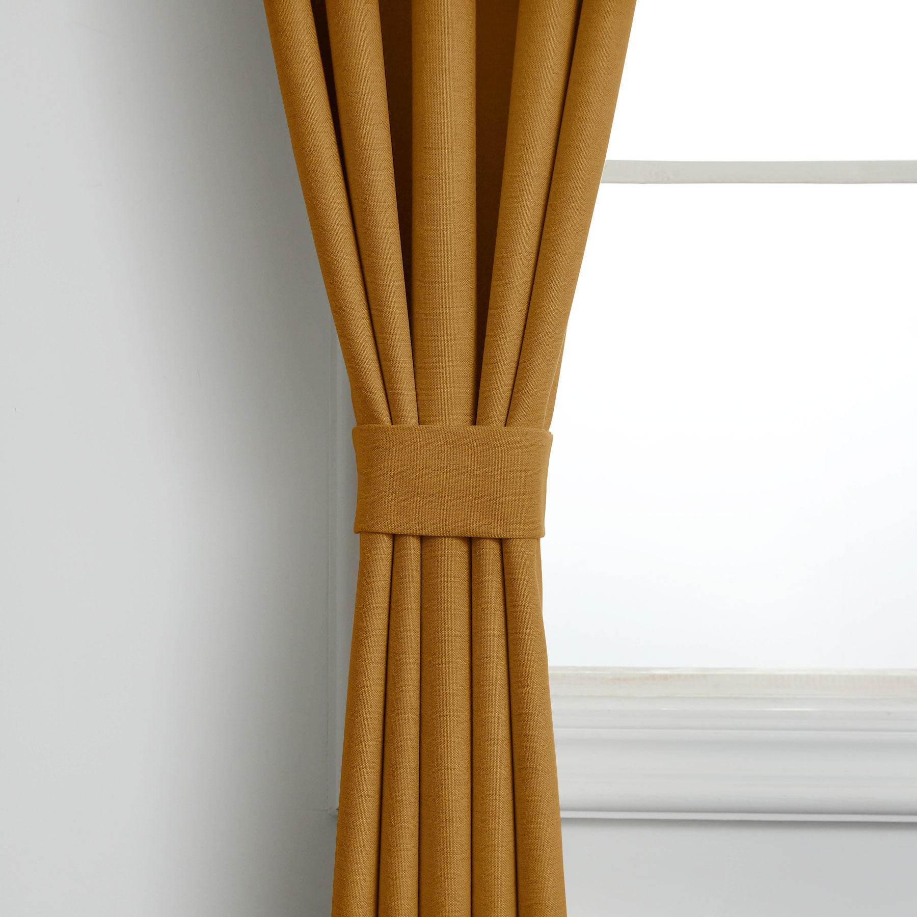 Frank Heavyweight Linen Blend Blackout Curtains - Thermal Insulated, Room Darkening, Pinch Pleat Drapes - Cololeaf
