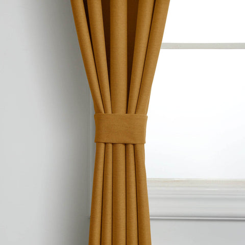 Frank Heavyweight Linen Blend Blackout Curtains - Thermal Insulated, Room Darkening, Pinch Pleat Drapes - Cololeaf