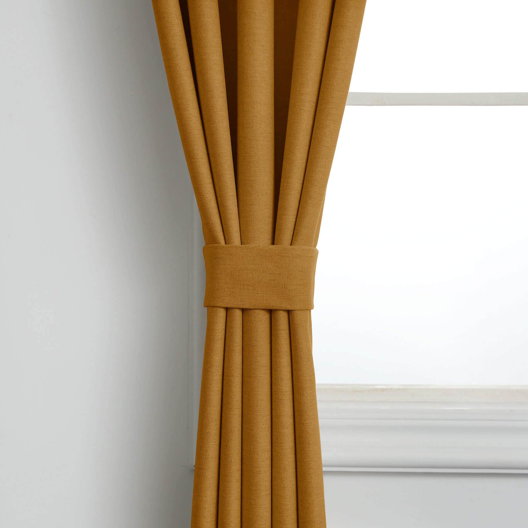 Frank Heavyweight Linen Blend Blackout Curtains - Thermal Insulated, Room Darkening, Pinch Pleat Drapes - Cololeaf -- #01 Ivory White