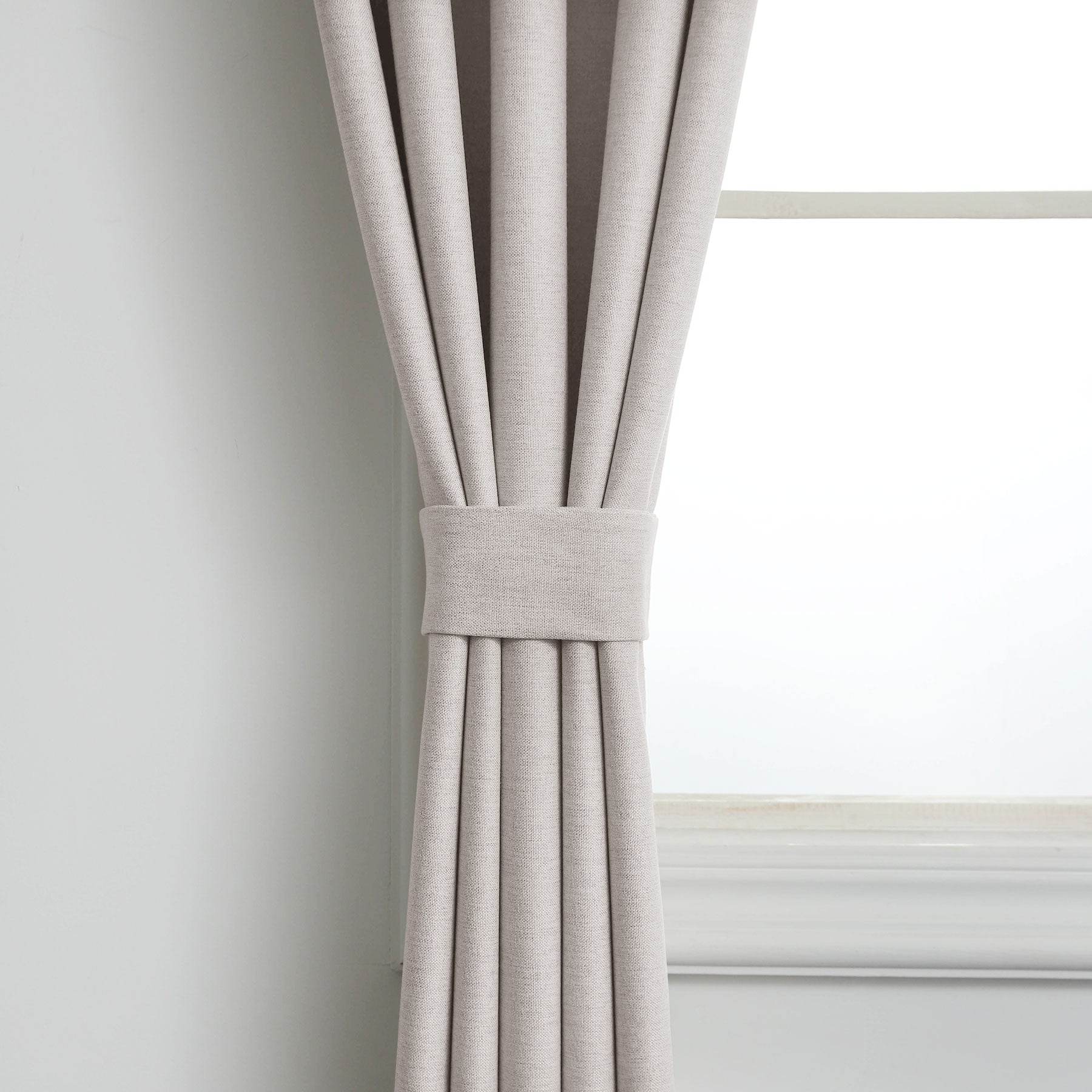 Frank Heavyweight Linen Blend Blackout Curtains - Thermal Insulated, Room Darkening, Pinch Pleat Drapes - Cololeaf