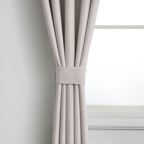 Frank Heavyweight Linen Blend Blackout Curtains - Thermal Insulated, Room Darkening, Pinch Pleat Drapes - Cololeaf