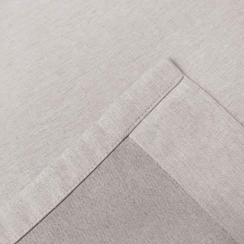 Frank Room Darkening Linen Blend Curtains Heavy Weight Thermal Blackout Drapes Back Tab & Rod Pocket 1 Panel
