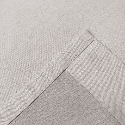 Frank Heavyweight Linen Blend Blackout Curtains - Thermal Insulated, Room Darkening, Pinch Pleat Drapes - Cololeaf -- #01 Ivory White