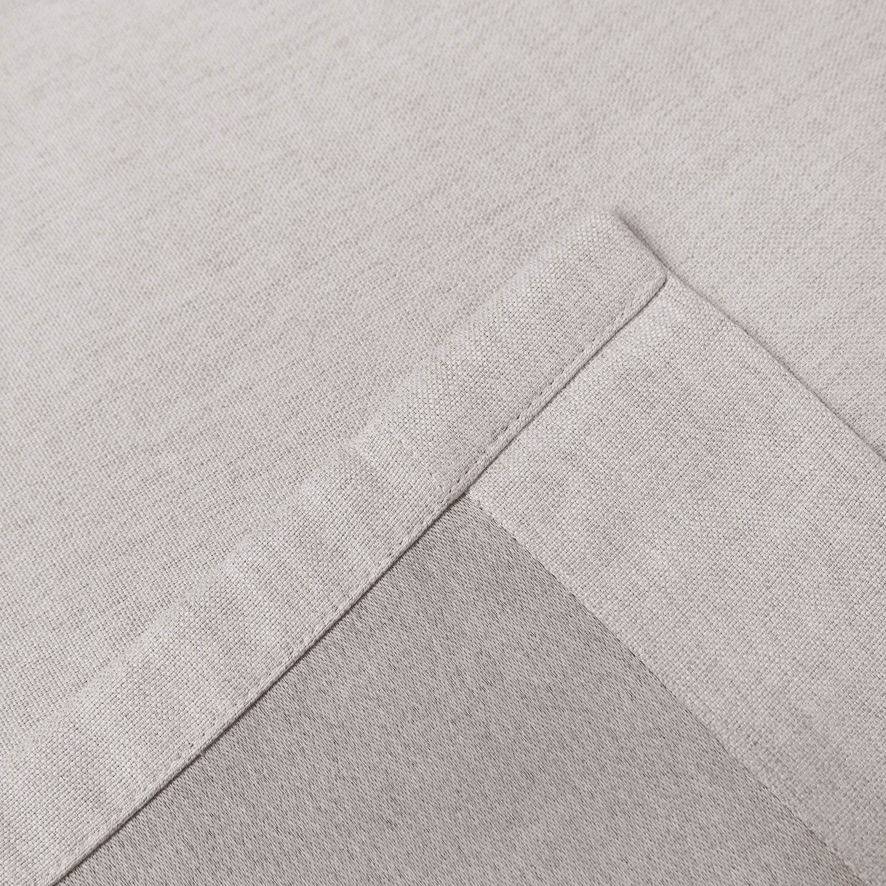 Frank Heavyweight Linen Blend Blackout Curtains - Thermal Insulated, Room Darkening, Pinch Pleat Drapes - Cololeaf
