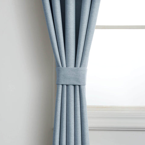 Frank Heavyweight Linen Blend Blackout Curtains - Thermal Insulated, Room Darkening, Pinch Pleat Drapes - Cololeaf -- #01 Ivory White