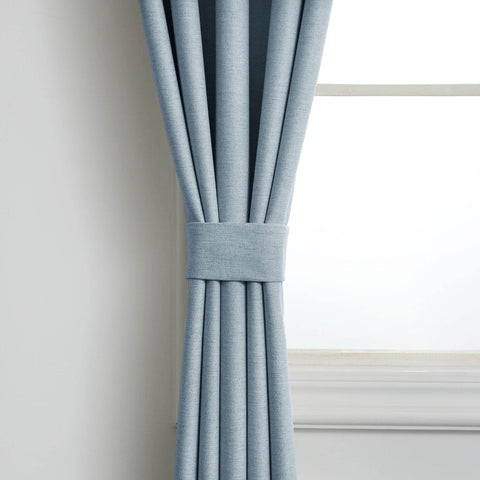 Frank Heavyweight Linen Blend Blackout Curtains - Thermal Insulated, Room Darkening, Pinch Pleat Drapes - Cololeaf