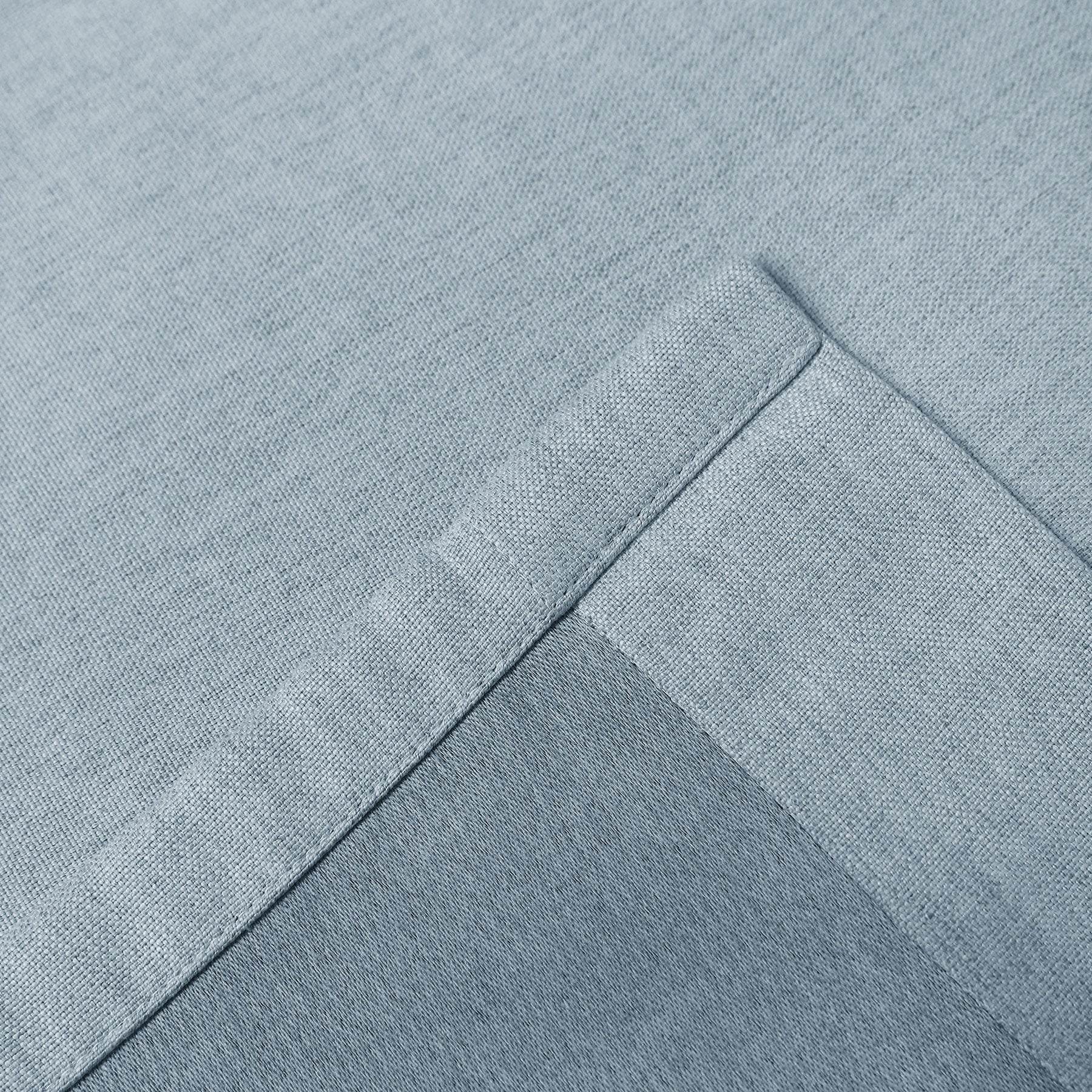 Frank Heavyweight Linen Blend Blackout Curtains - Thermal Insulated, Room Darkening, Pinch Pleat Drapes - Cololeaf