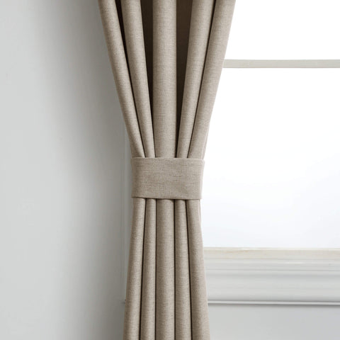 Frank Verdunkelungsvorhänge Leinen-Mischgewebe Schwergewicht Thermo Blackout Vorhänge Ösen 1 Panel