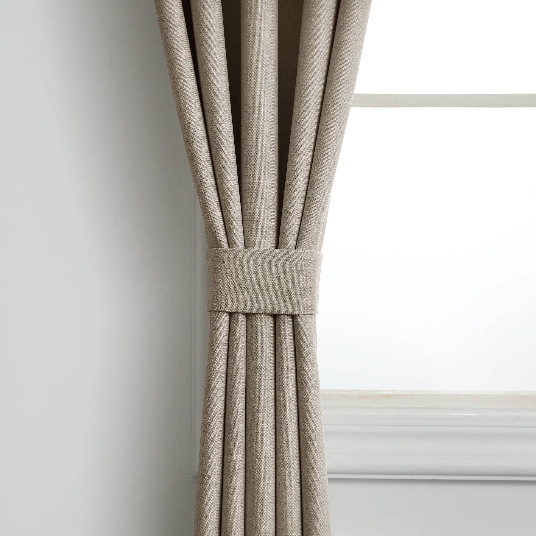 Frank Heavyweight Linen Blend Blackout Curtains - Thermal Insulated, Room Darkening, Pinch Pleat Drapes - Cololeaf