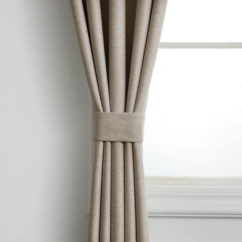 Frank Heavyweight Linen Blend Blackout Curtains - Thermal Insulated, Room Darkening, Pinch Pleat Drapes - Cololeaf