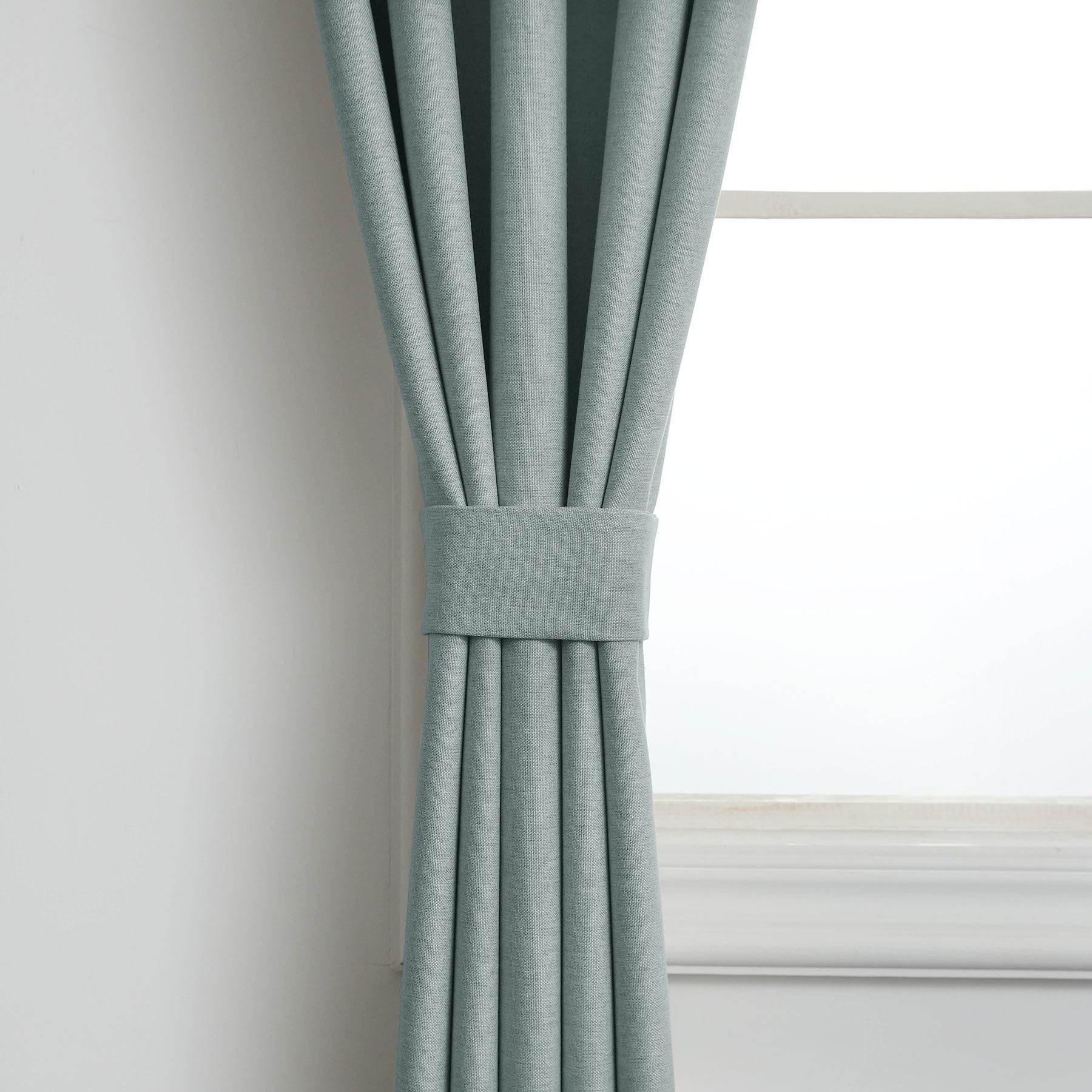 Frank Heavyweight Linen Blend Blackout Curtains - Thermal Insulated, Room Darkening, Pinch Pleat Drapes - Cololeaf