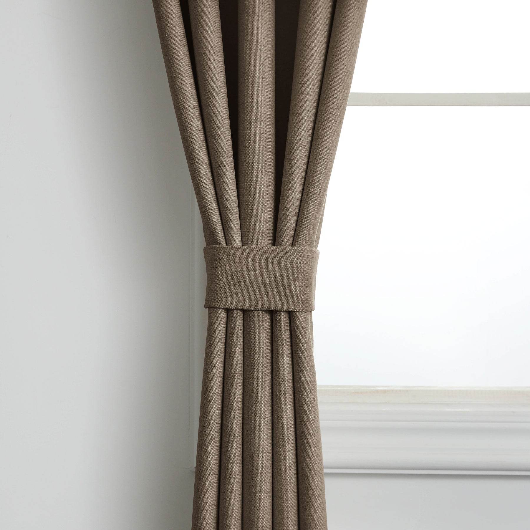 Frank Heavyweight Linen Blend Blackout Curtains - Thermal Insulated, Room Darkening, Pinch Pleat Drapes - Cololeaf