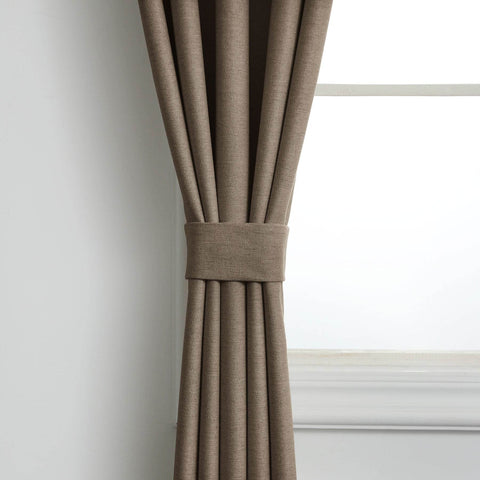 Frank Heavyweight Linen Blend Blackout Curtains - Thermal Insulated, Room Darkening, Pinch Pleat Drapes - Cololeaf