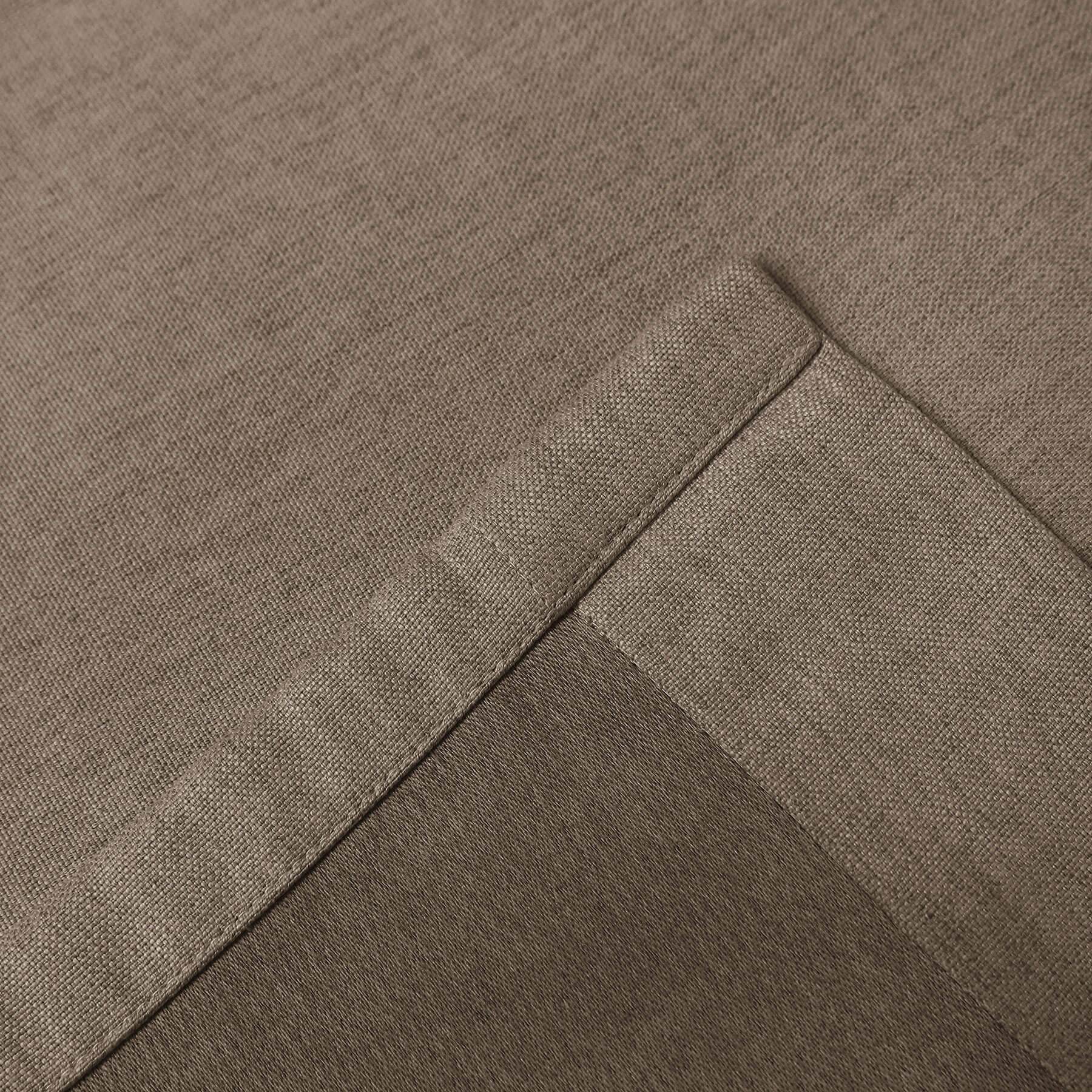 Frank Heavyweight Linen Blend Blackout Curtains - Thermal Insulated, Room Darkening, Pinch Pleat Drapes - Cololeaf -- #01 Ivory White