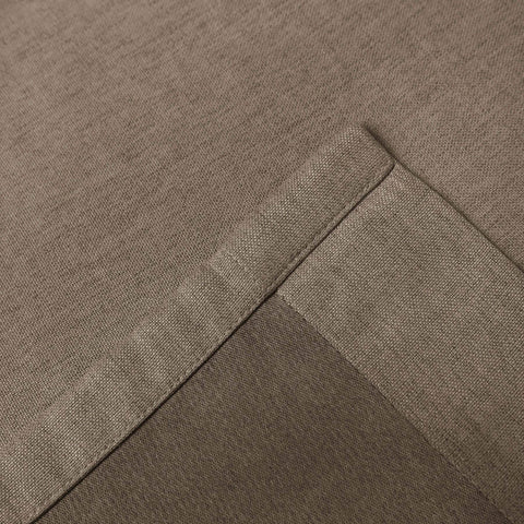 Frank Heavyweight Linen Blend Blackout Curtains - Thermal Insulated, Room Darkening, Pinch Pleat Drapes - Cololeaf -- #01 Ivory White