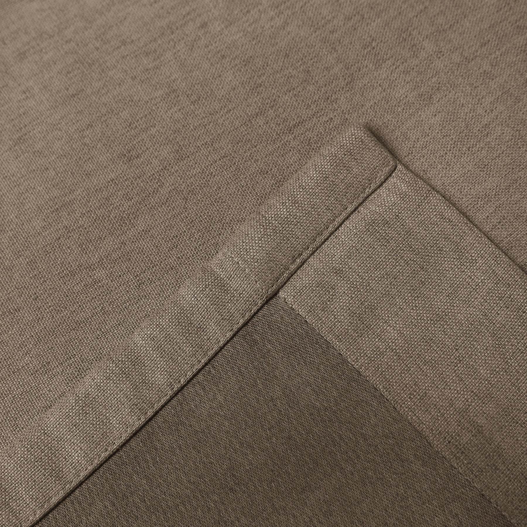 Frank Heavyweight Linen Blend Blackout Curtains - Thermal Insulated, Room Darkening, Pinch Pleat Drapes - Cololeaf