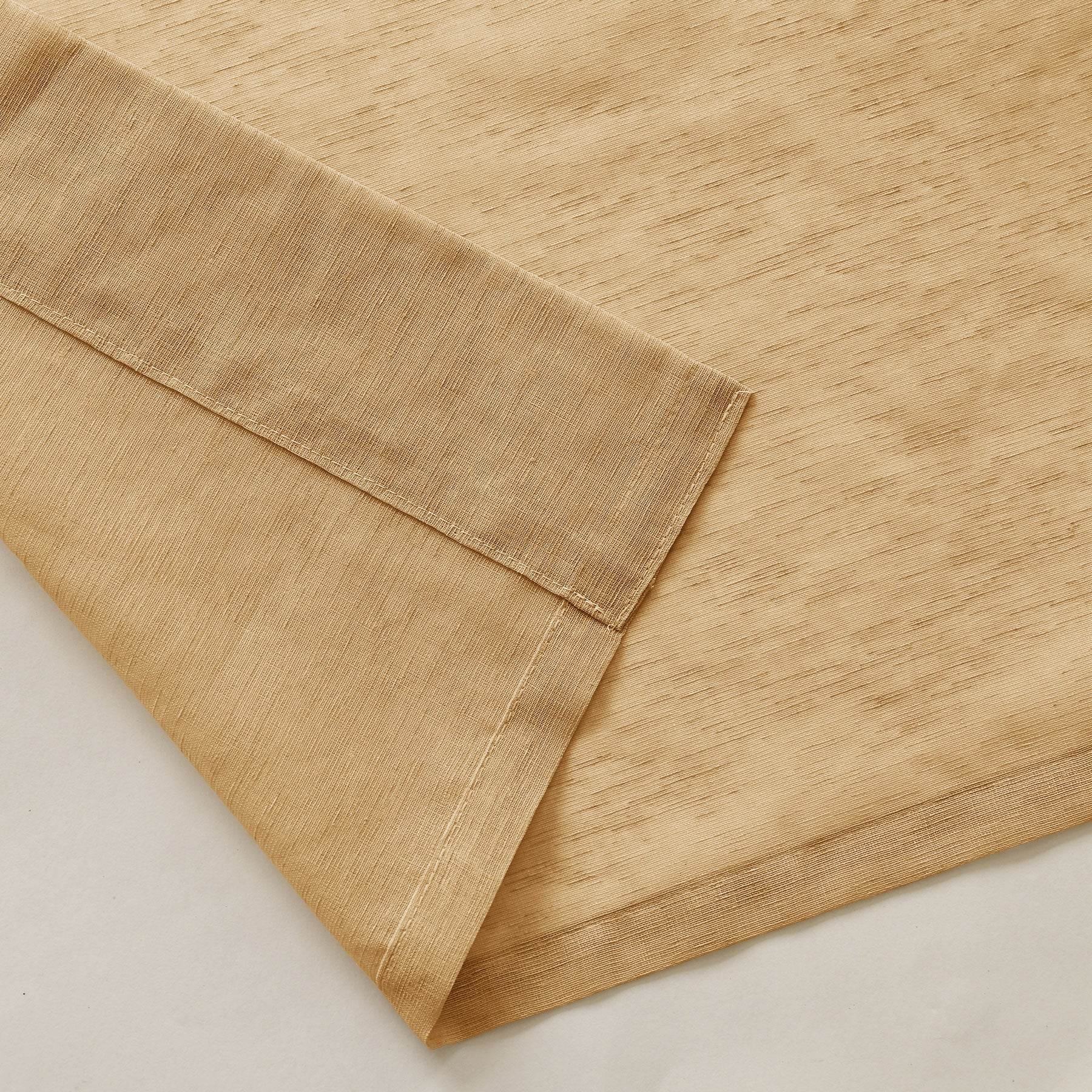 B11 Sheer Vertical Stripe Linen Blend Light Filtering Curtain Grommet - Cololeaf