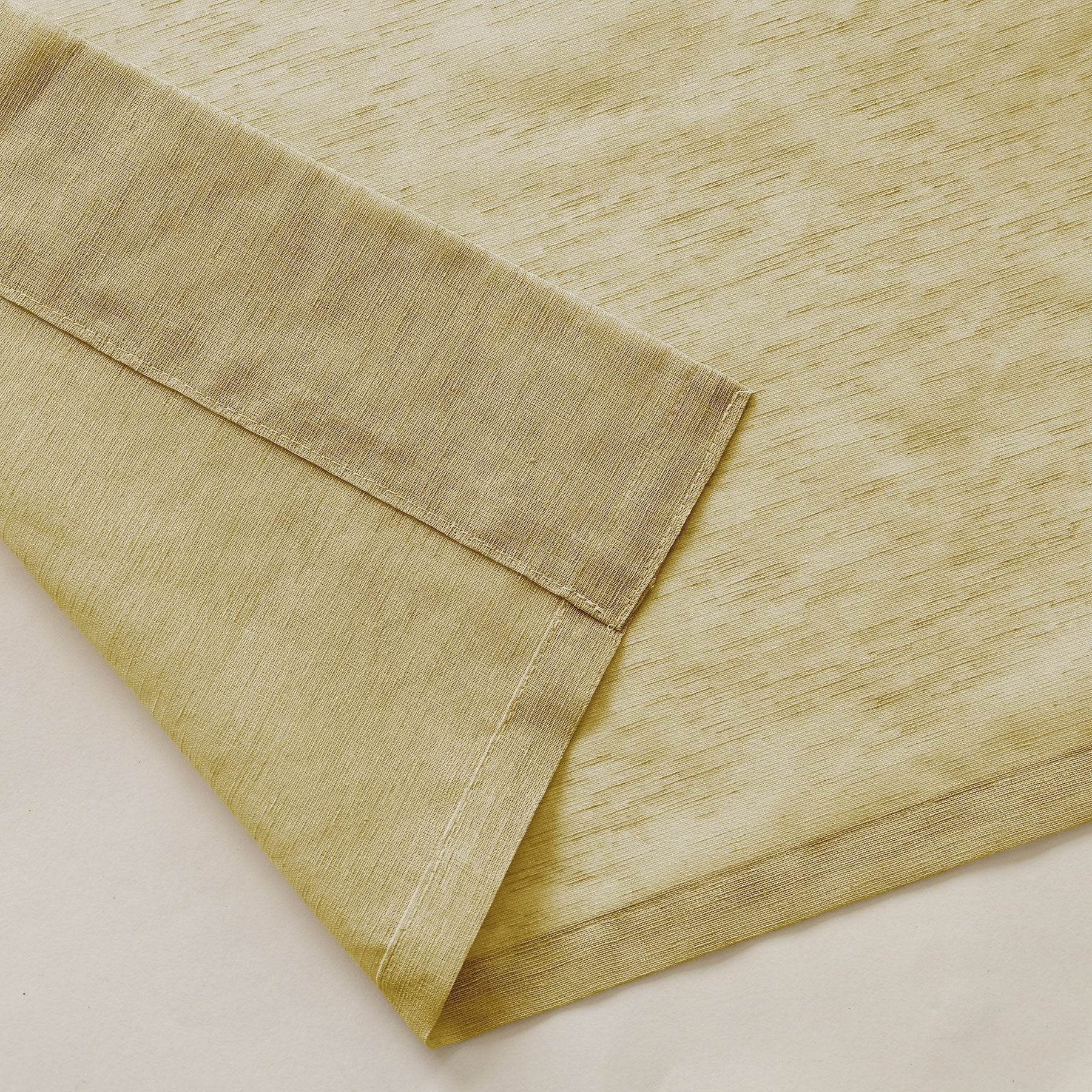 B11 Sheer Vertical Stripe Linen Blend Light Filtering Curtain Grommet - Cololeaf