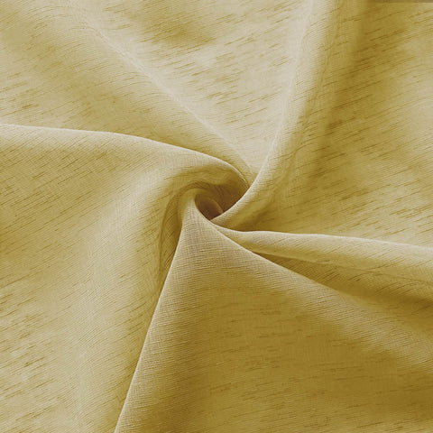 B11 Sheer Vertical Stripe Linen Blend Light Filtering Curtain Grommet - Cololeaf