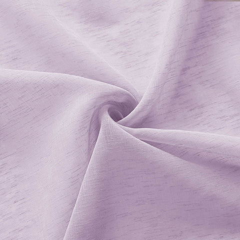 B11 Sheer Vertical Stripe Linen Blend Light Filtering Curtain Grommet - Cololeaf