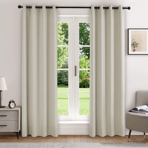 223 extralanger 100 % verdunkelnder Samtvorhang, 280 g/m² leichter Polyester, mit Ösen, 1 Paneel