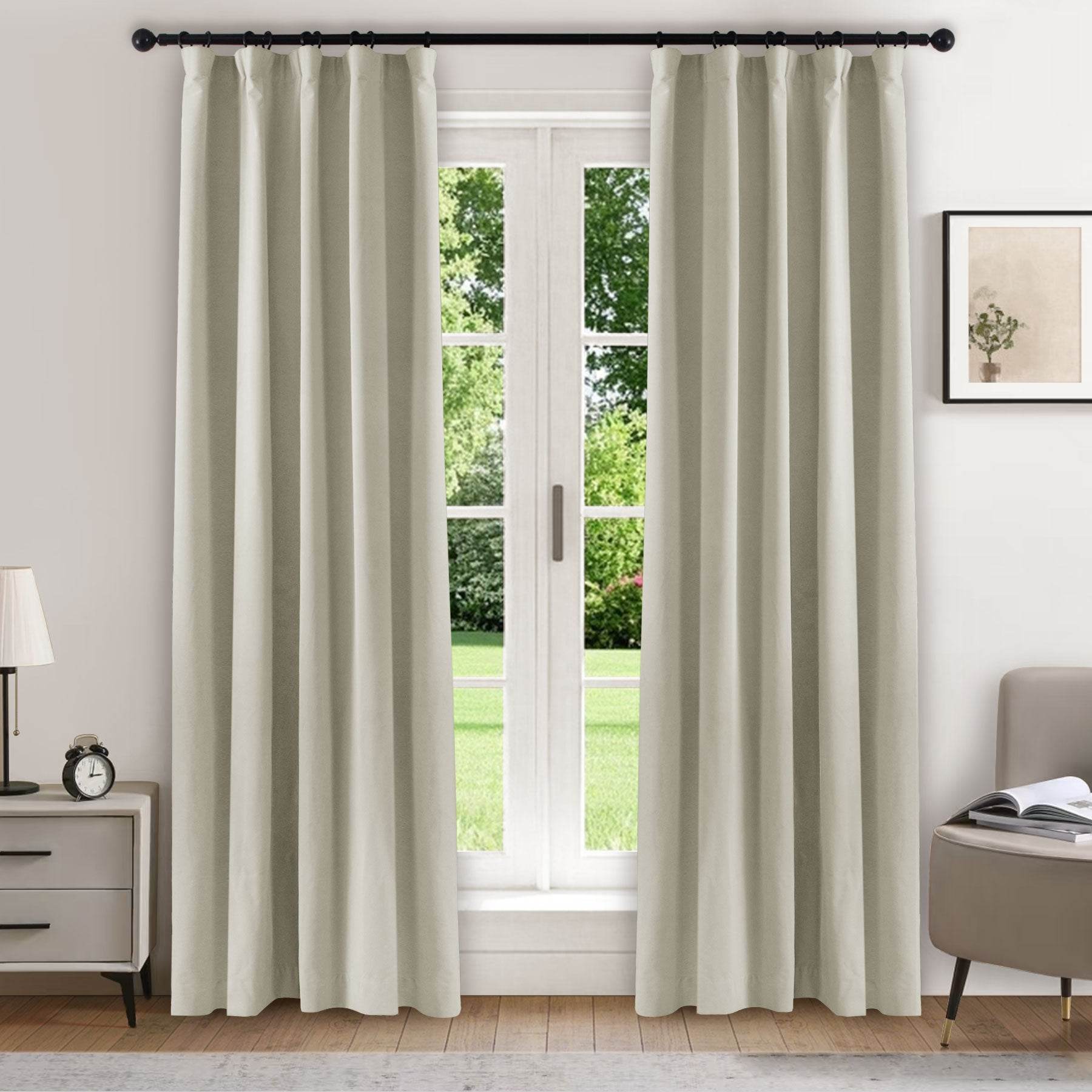 223 Soft Velvet Drape 100% Blackout for Home Theater - Cololeaf