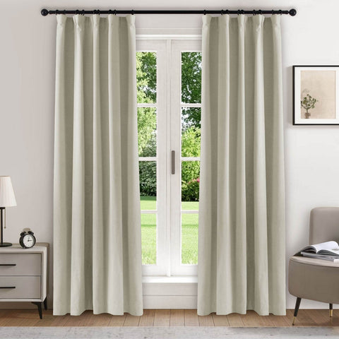 223 Soft Velvet Drape 100% Blackout for Home Theater - Cololeaf