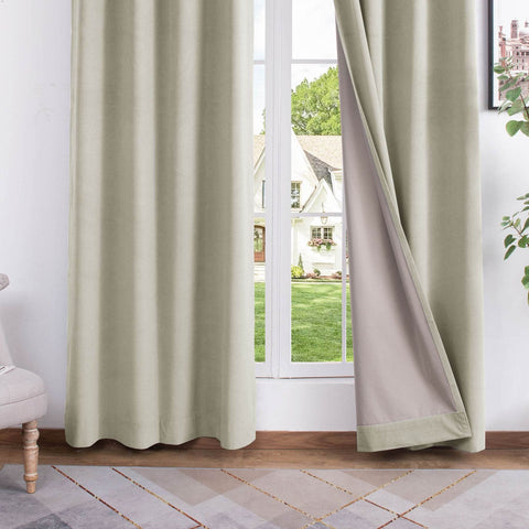 223 Premium 100% Blackout Velvet Drape 280gsm Pinch Pleat - Cololeaf