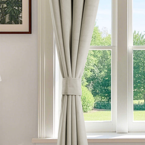 223 extralanger 100 % verdunkelnder Samtvorhang, 280 g/m² leichter Polyester, mit Ösen, 1 Paneel