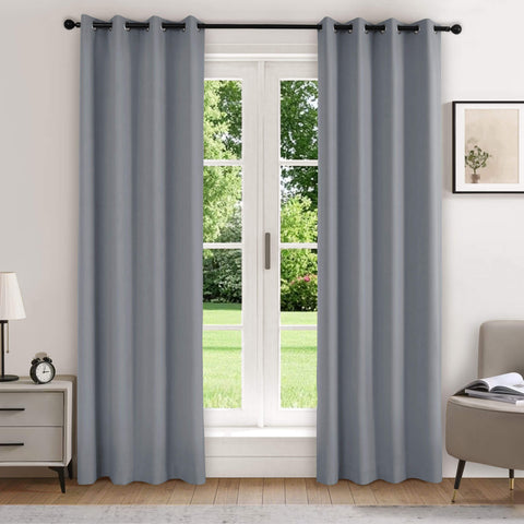 223 extralanger 100 % verdunkelnder Samtvorhang, 280 g/m² leichter Polyester, mit Ösen, 1 Paneel