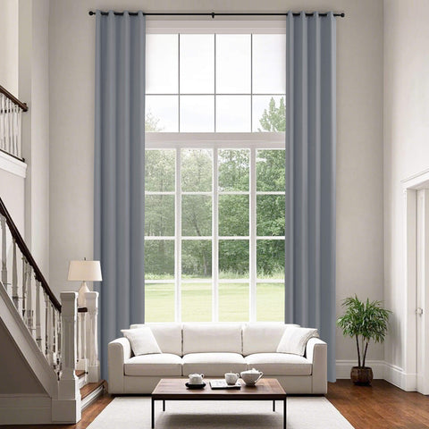 223 extralanger 100 % verdunkelnder Samtvorhang, 280 g/m² leichter Polyester, mit Ösen, 1 Paneel