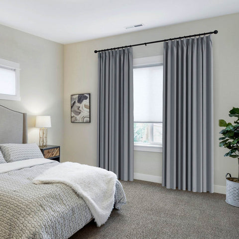 223 Premium 100% Blackout Velvet Drape 280gsm Pinch Pleat - Cololeaf