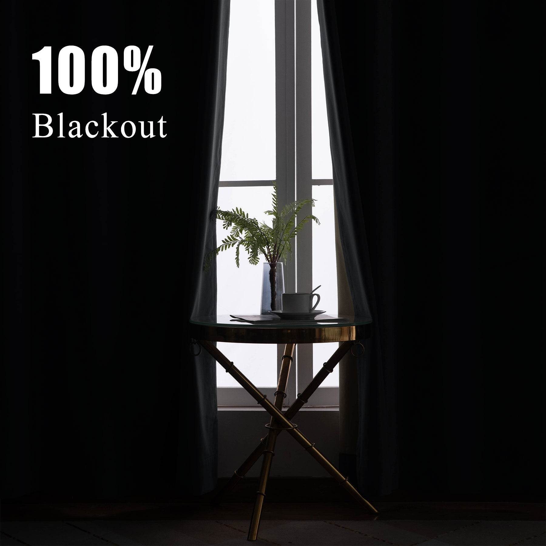 223 Premium 100% Blackout Velvet Drape 280gsm Pinch Pleat - Cololeaf