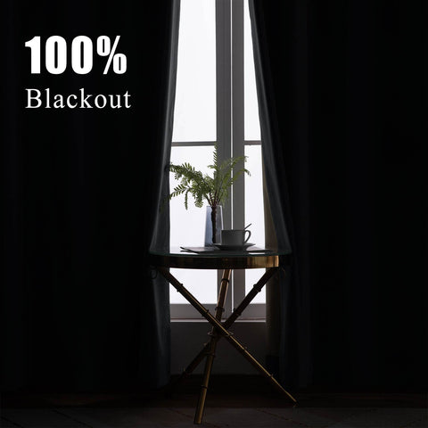 223 Premium 100% Blackout Velvet Drape 280gsm Pinch Pleat - Cololeaf