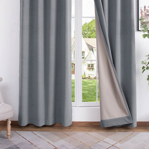 223 Premium 100% Blackout Velvet Drape 280gsm Pinch Pleat - Cololeaf