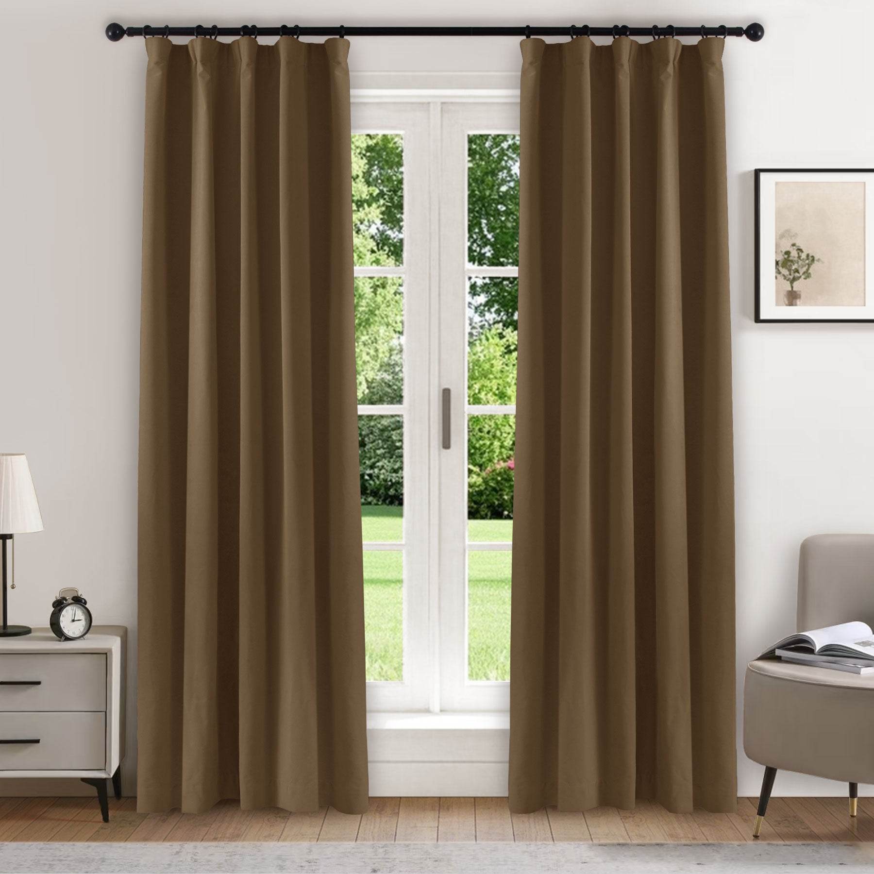 223 Soft Velvet Drape 100% Blackout for Home Theater - Cololeaf